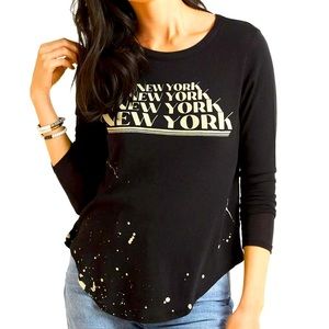 Chaser brand long sleeve black tee